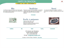 Tablet Screenshot of natto-dragon.com